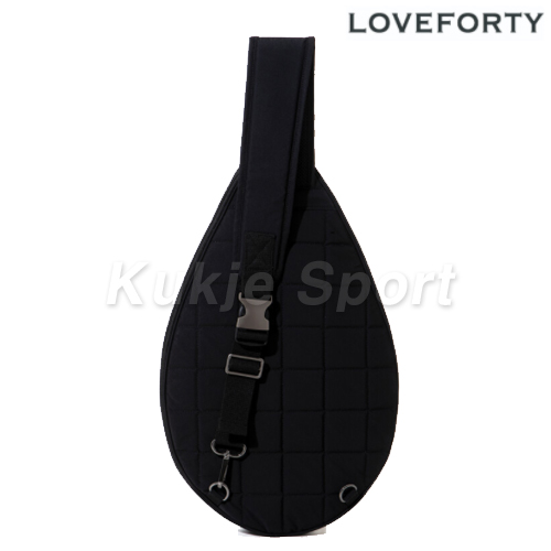 퀼팅 라켓백 블랙