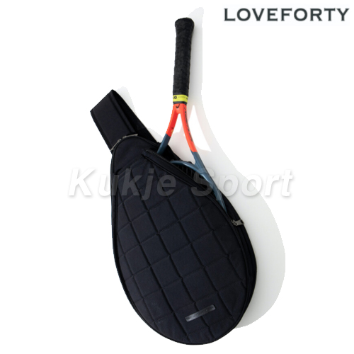 퀼팅 라켓백 블랙