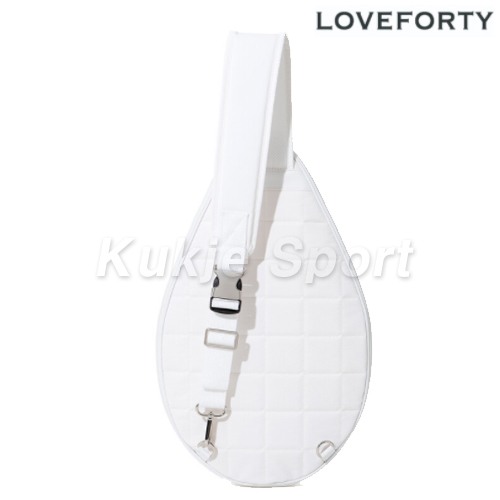 퀼팅 라켓백 화이트