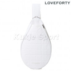 퀼팅 라켓백 화이트